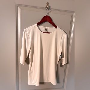 Worthington Womens Ultra Smoothing Crew Neck Top NWT Size L